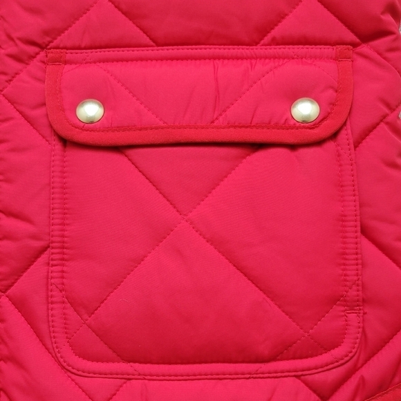 𝅺J. Crew Women's Red Quilted Mercantile Puffer Vest - Size (S) - NEW WITH TAGS - Picture 9 of 13